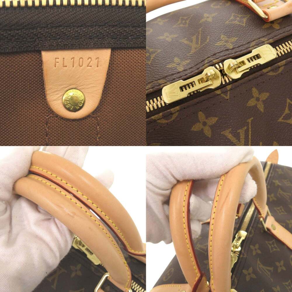 LOUIS VUITTON Brown Monogram Keepall 55 Boston Bag - Picture 9 of 10